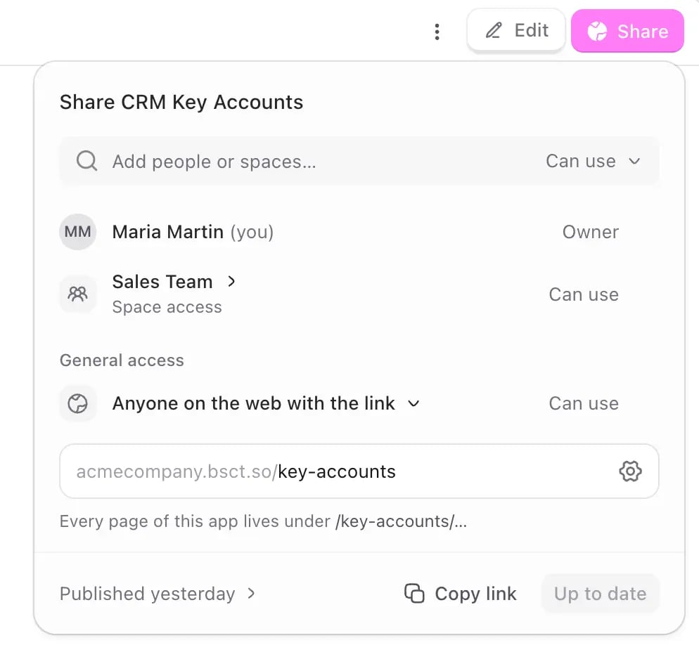 settings to change the website icon, domain name and description