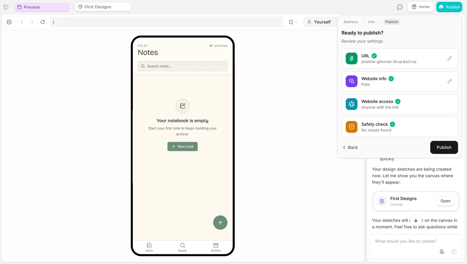 Safety check passing before publish