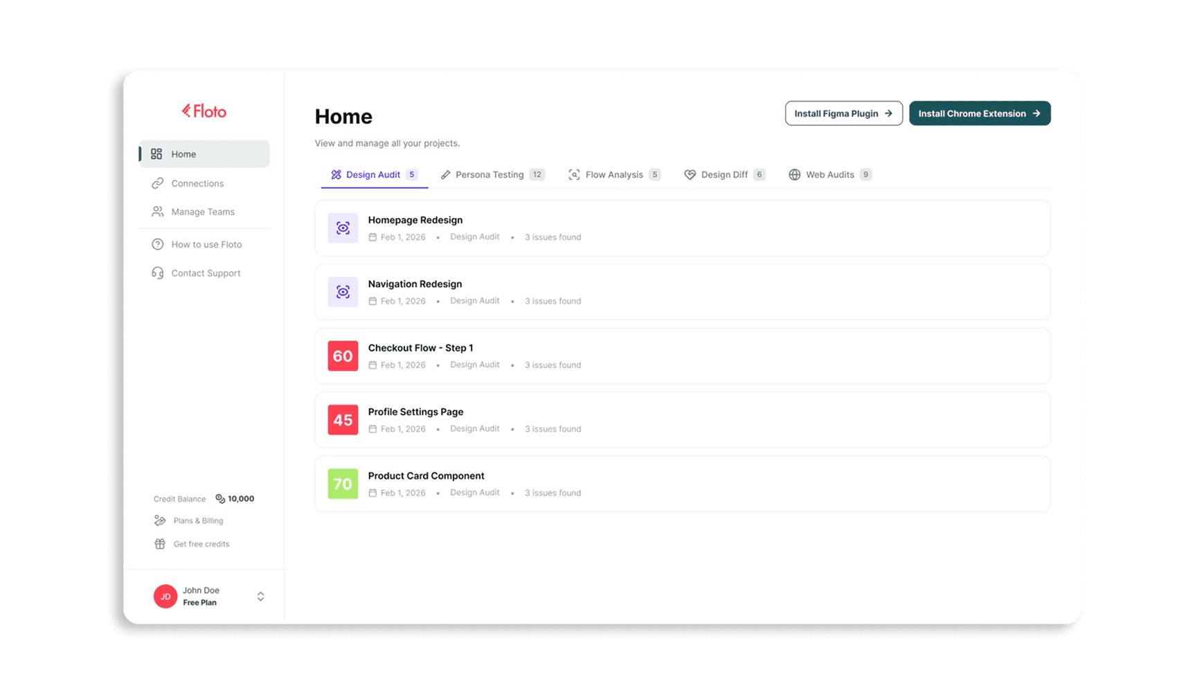 Step 5: Web Audits in the Floto webapp