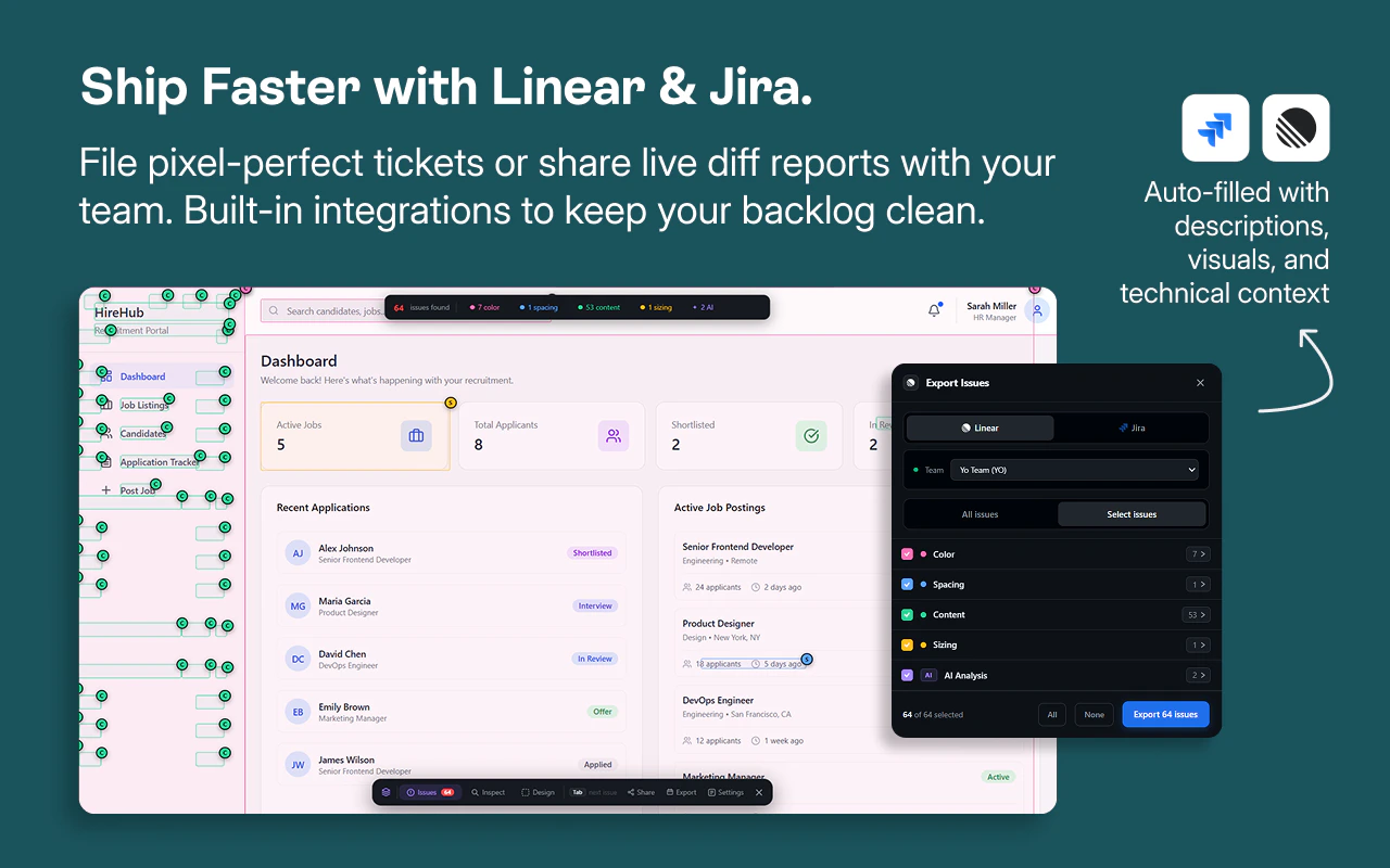 Export to Linear/Jira