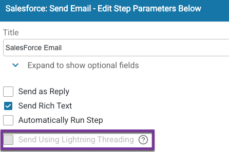 Lightning Threading Unavailable