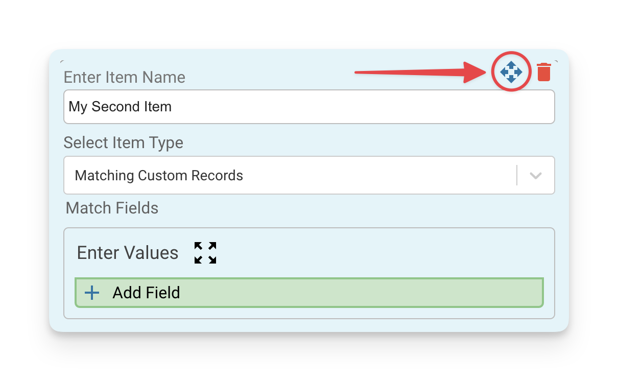 Move Workboard View item