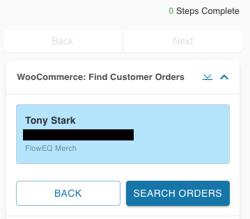 WooCommerce Customer Card