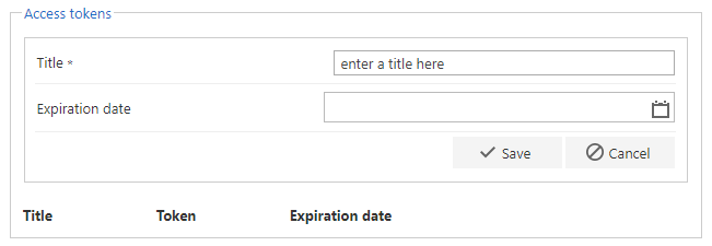 Creating a new access token