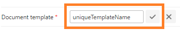 Naming the template