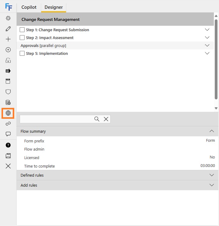 CX wizard option in Flow Designer