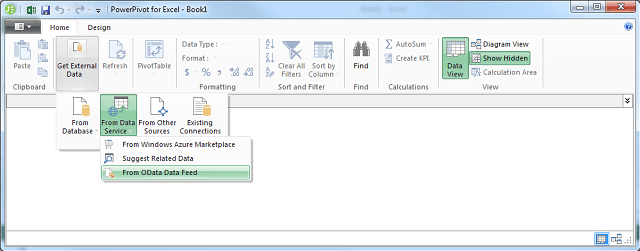 Get external data from OData data feed