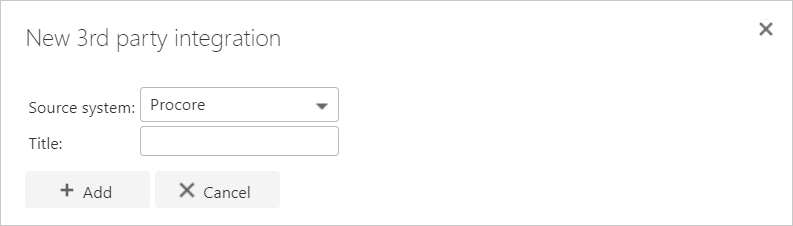 Add 3rd party integration dialogue