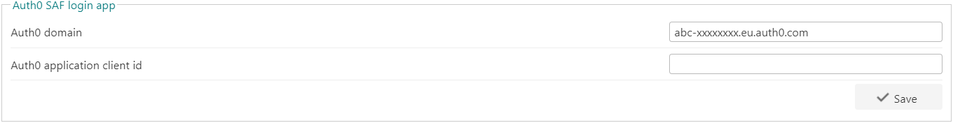 Auth0 connection form