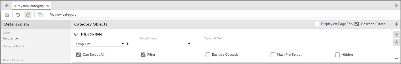 HR.Job Role added to My new category