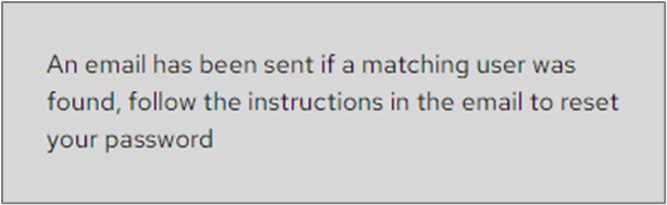Confirmation message