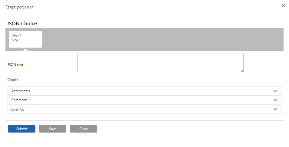 Form with no choices before population