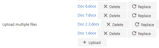 Files added to the question