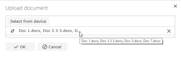 Hover to view all files