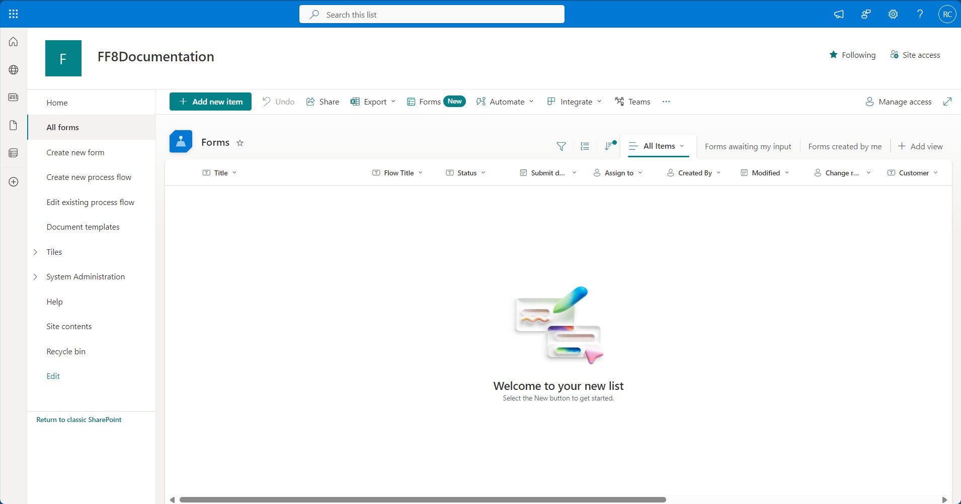SharePoint list view example