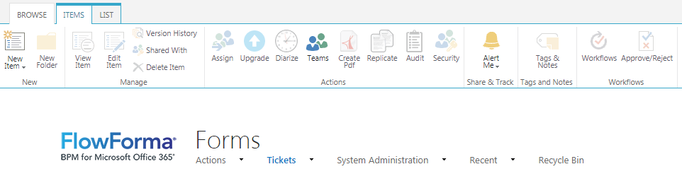 Teams icon in the ribbon