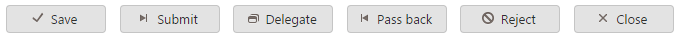 Default button labels