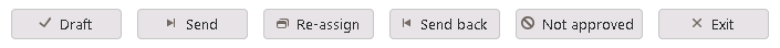 Buttons with changed text labels