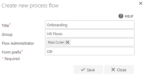 Form prefix example