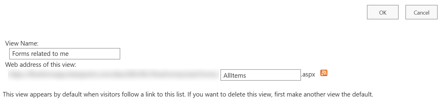Change view name