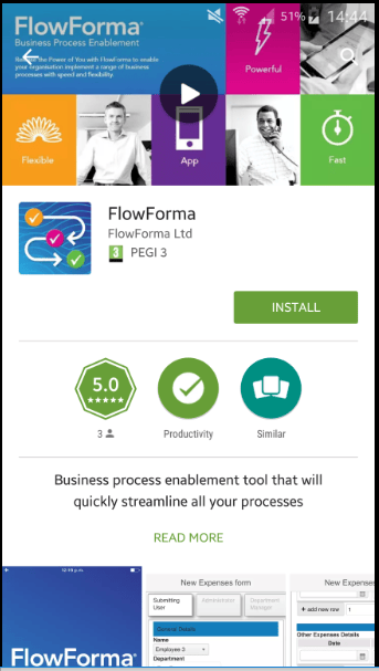FlowForma app on the app store