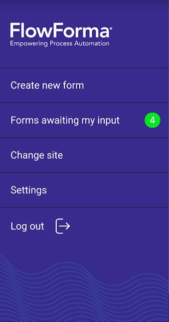 Hamburger menu options