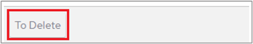 To Delete button