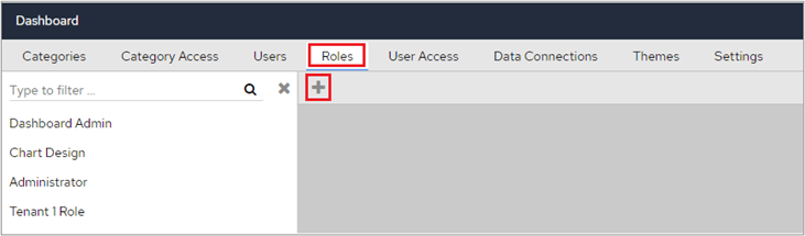 Add icon on the Roles tab