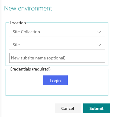 Governance web part Login button