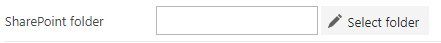 SharePoint folder field