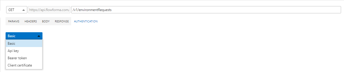Authentication configuration
