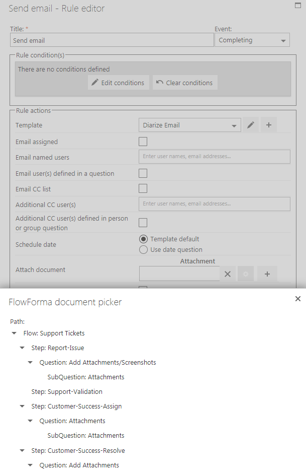 DocumentUrlPicker widget