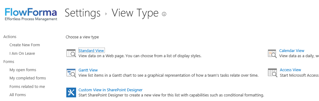 View type