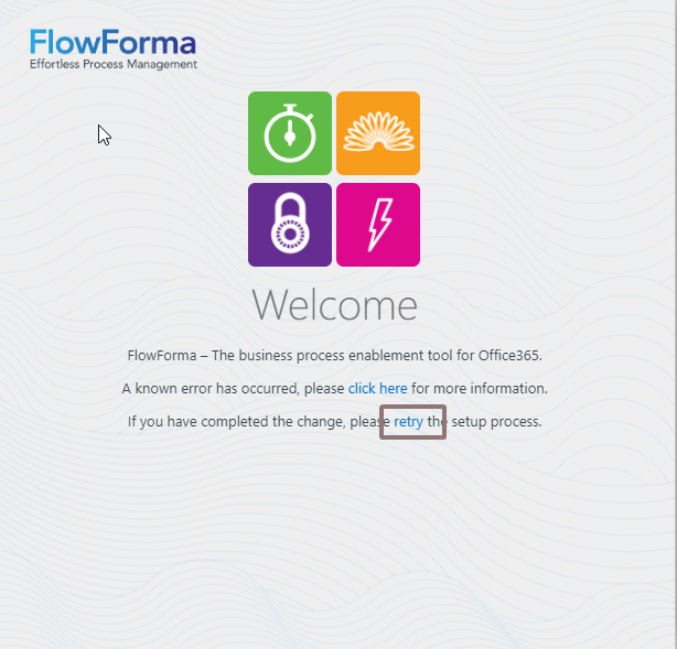 FlowForma retry button