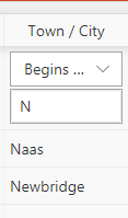 Applying filter to report