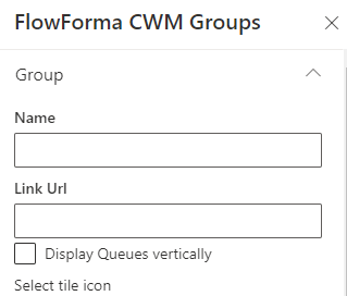 New Group details panel