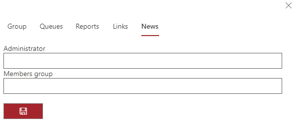 News tab configuration