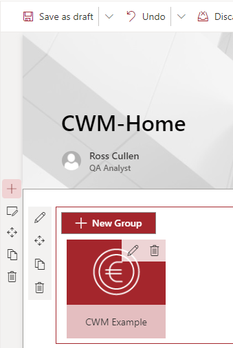 Group with edit icon
