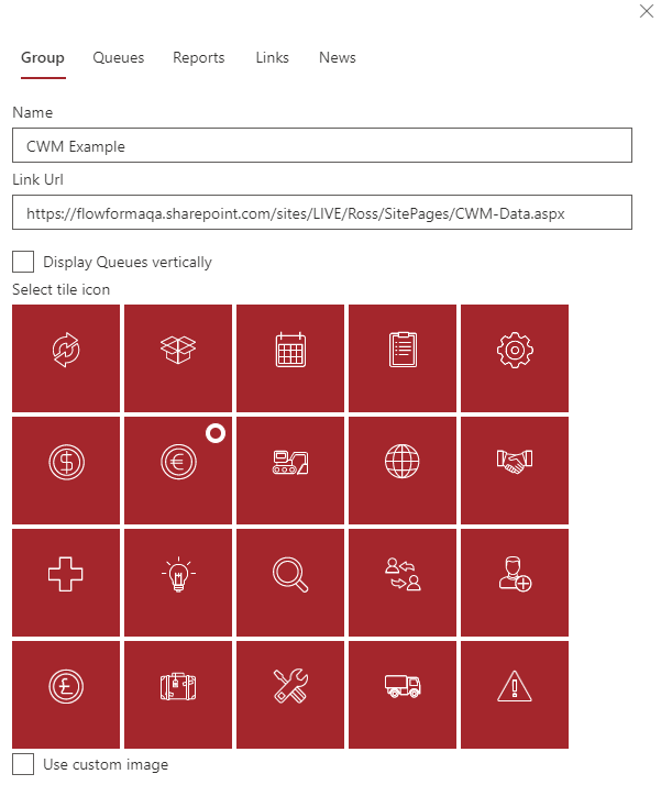Group configuration example