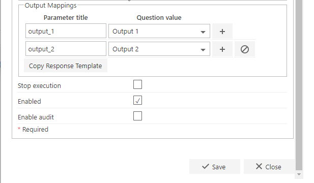 Output mappings