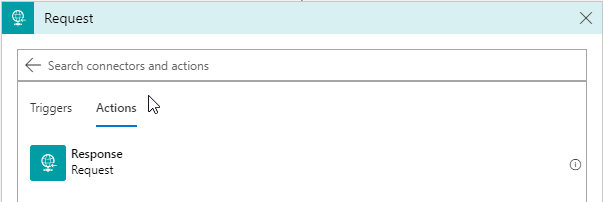 HTTP response action