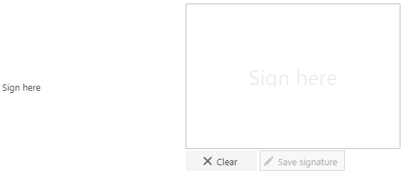 Wet signature watermark settings