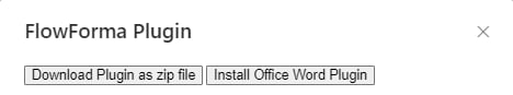 The two plugin installation options