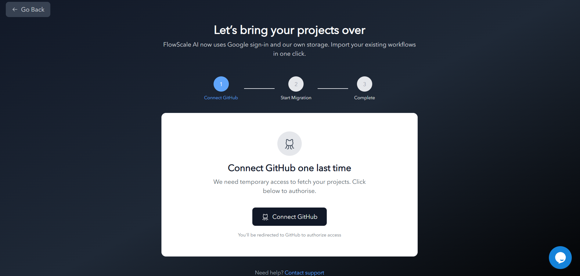 Connect GitHub