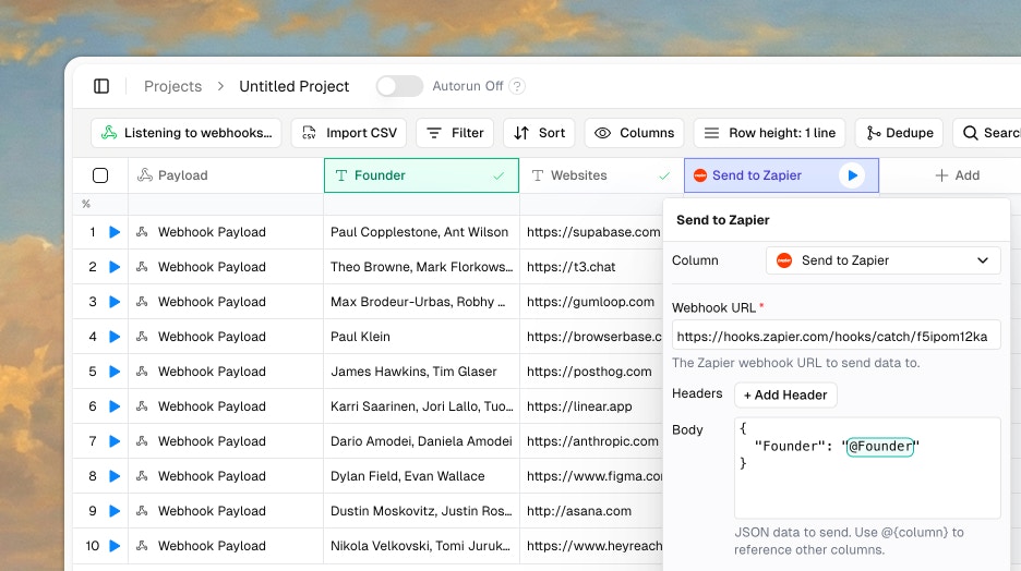 Export dialog showing format options