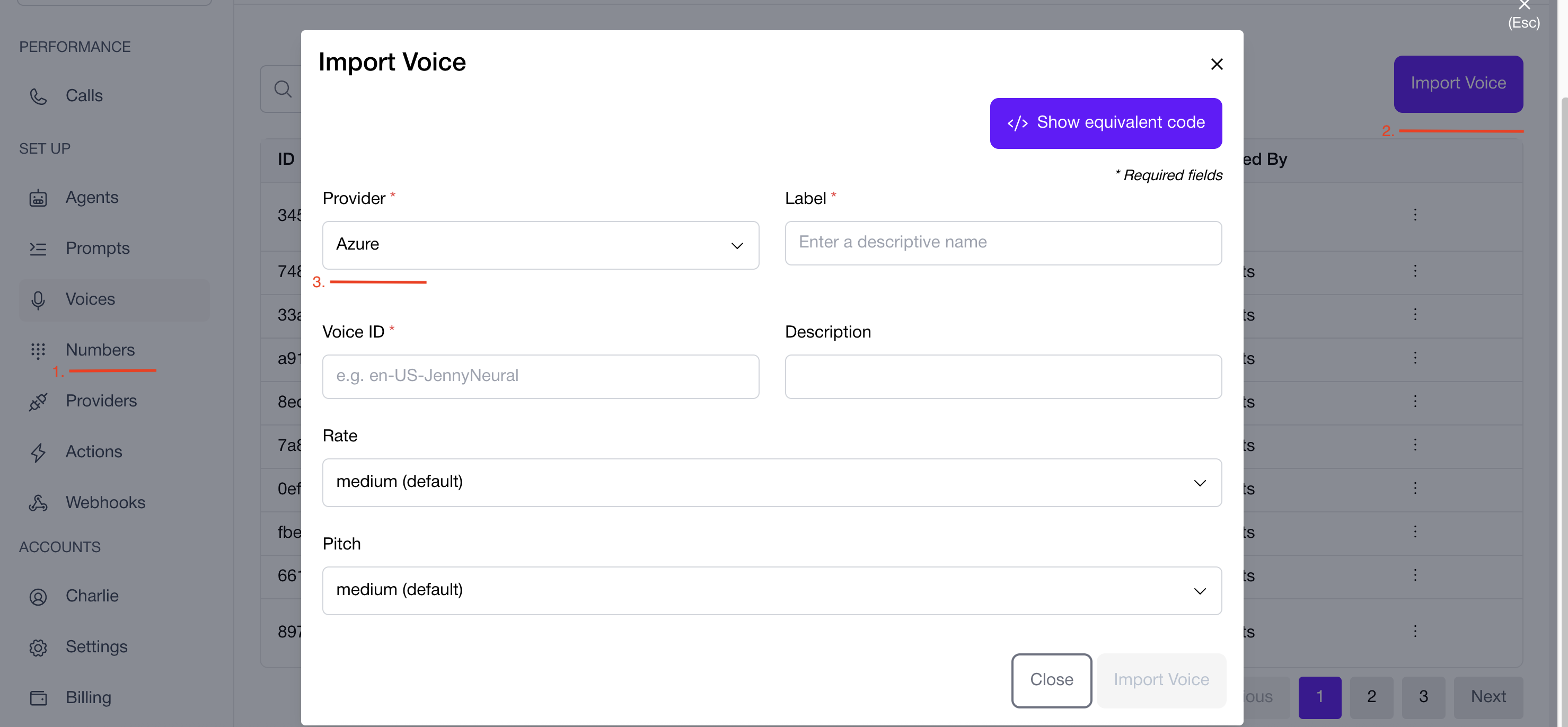 Voice Example