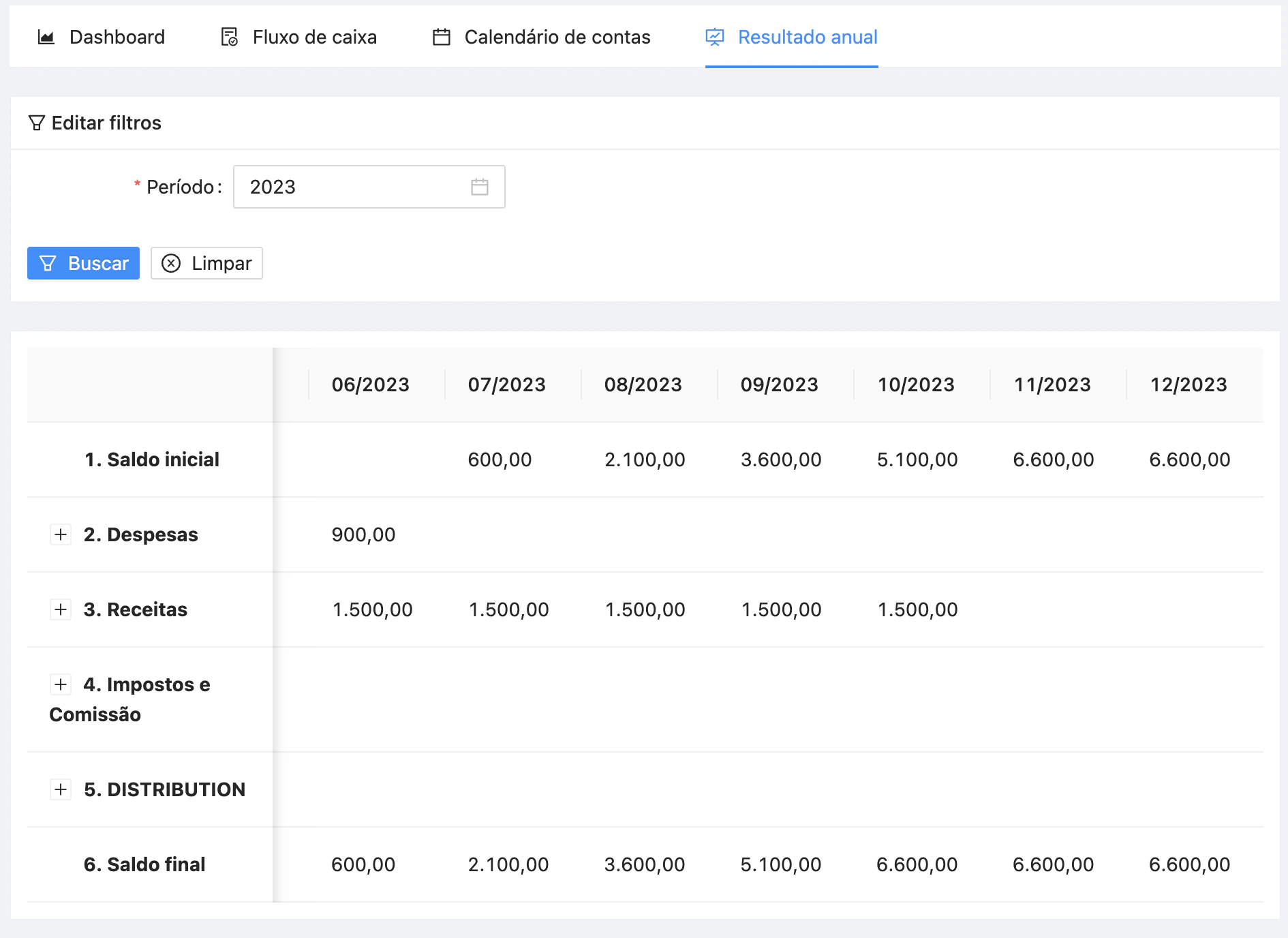 Exportar resultado anual