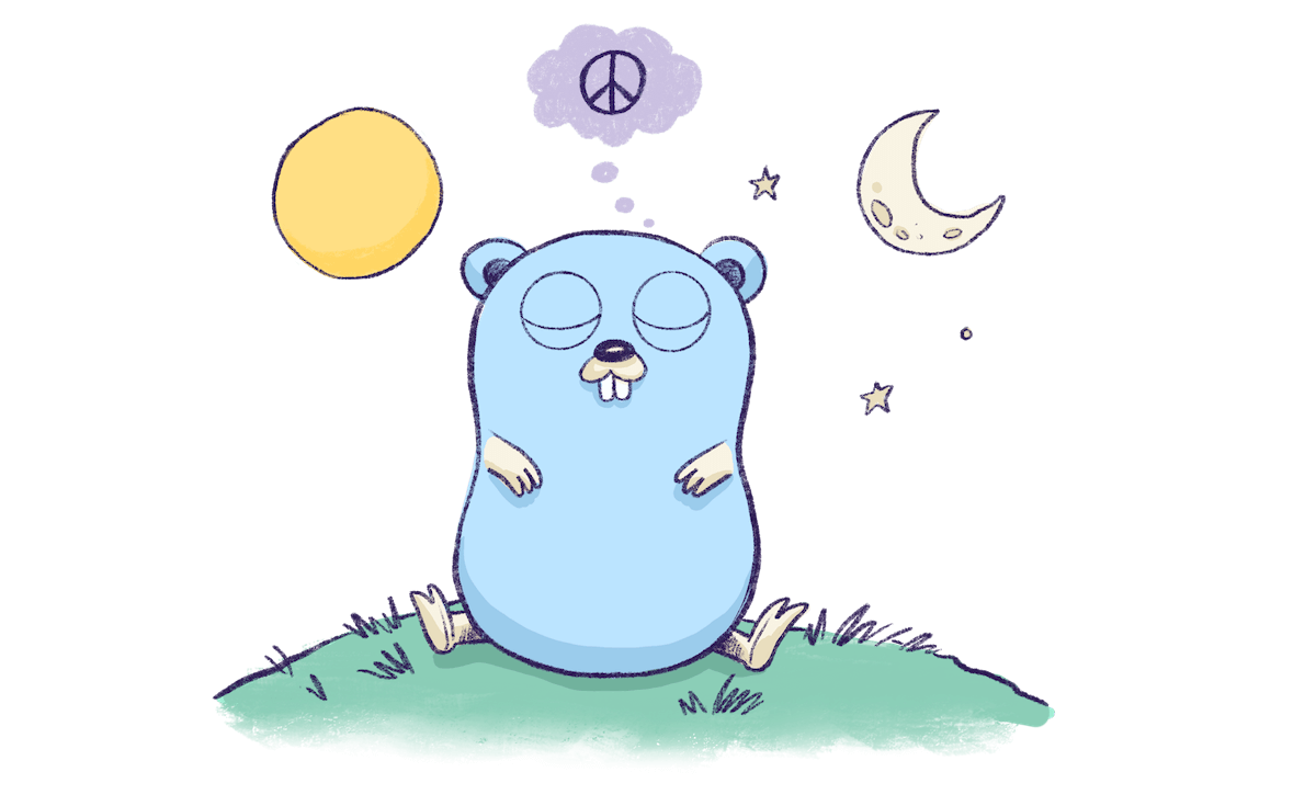 Illustration by Annie Ruygt of a seated gopher dreaming