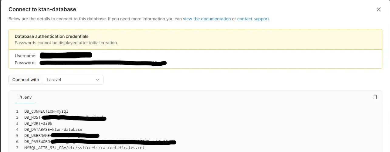 PlanetScale Laravel connection string