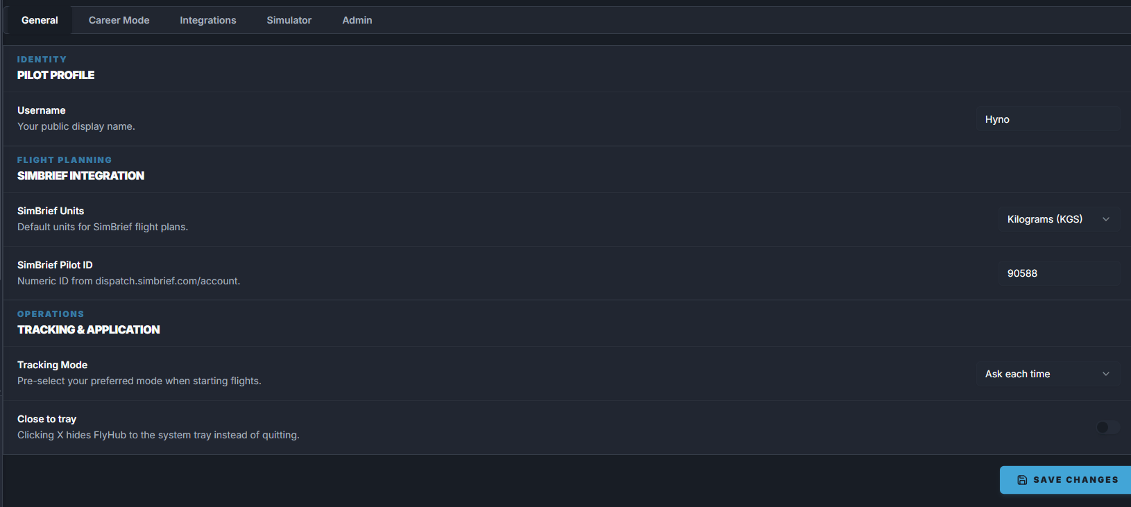 General Settings